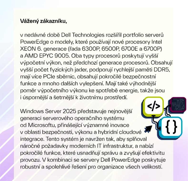 Servery Dell PowerEdge 17. generace s operačním systémem Windows Server 2025 OEM, obrázek 2