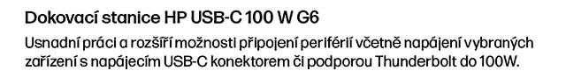 HP dock USB-C G6 100W